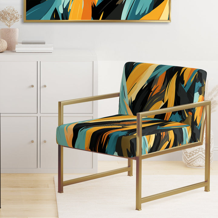 Tribal Camo Fusion - Upholstered Modern Accent Chairs