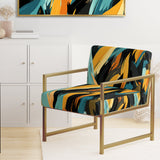 Tribal Camo Fusion - Upholstered Modern Accent Chairs