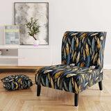 Feather Tribal Fusion- Upholstered Accent Chair