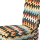 Retro Revival Chevron Pattern - Glam Accent Slipper Chair