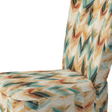 Golden Gilded Chevron Reverie - Glam Arm Chair