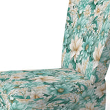 Bohemian Dream Emerald Dahlia Pattern - Cottage Accent Slipper Chair