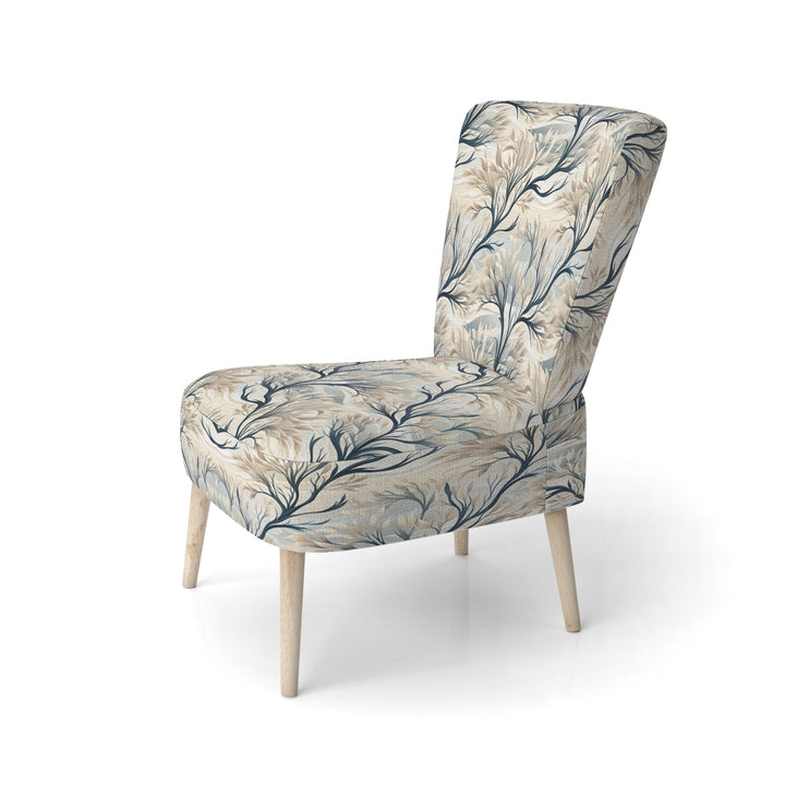 Grey Minimalist Tree Landscape - Cottage Arm Chair