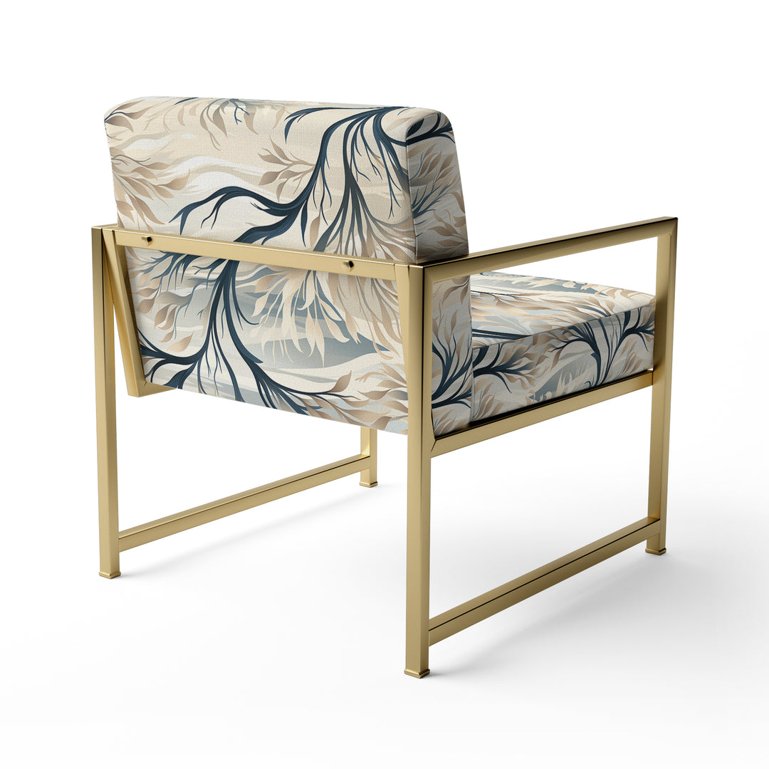 Grey Minimalist Tree Landscape - Cottage Arm Chair