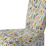 Yellow And Blue Botanics Coastal Pattern - Bohemian Accent Slipper Chair