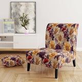 Purple And Yellow Flower Garden Sunshine - Bohemian Accent Slipper Chair
