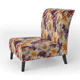 Purple And Yellow Flower Garden Sunshine - Bohemian Accent Slipper Chair