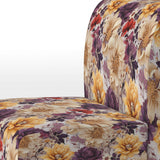 Purple And Yellow Flower Garden Sunshine - Bohemian Accent Slipper Chair