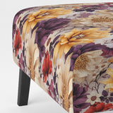 Purple And Yellow Flower Garden Sunshine - Bohemian Accent Slipper Chair