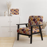 Purple And Yellow Flower Garden Sunshine - Bohemian Accent Slipper Chair