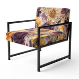 Purple And Yellow Flower Garden Sunshine - Bohemian Accent Slipper Chair