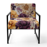 Purple And Yellow Flower Garden Sunshine - Bohemian Accent Slipper Chair