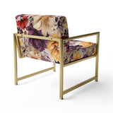 Purple And Yellow Flower Garden Sunshine - Bohemian Accent Slipper Chair