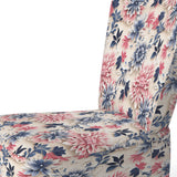 Blue Pink And White Damask Flower - Cottage Arm Chair