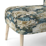 Beige And Green Natural Damask Serenity - Cottage Arm Chair