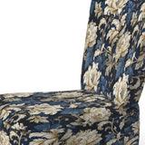 Blue Peonies Regal Damask Opulence - Cottage Arm Chair