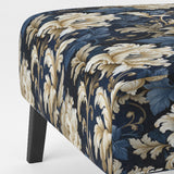 Blue Peonies Regal Damask Opulence - Cottage Arm Chair