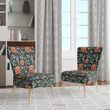 Tribal Green Damask Accents - Bohemian Arm Chair