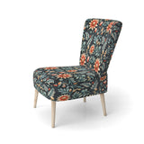 Tribal Green Damask Accents - Bohemian Arm Chair