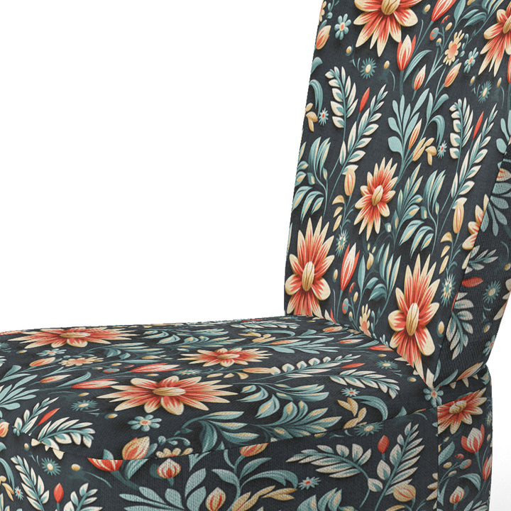 Tribal Green Damask Accents - Bohemian Arm Chair