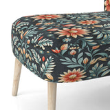 Tribal Green Damask Accents - Bohemian Arm Chair
