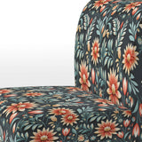Tribal Green Damask Accents - Bohemian Arm Chair