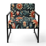 Tribal Green Damask Accents - Bohemian Arm Chair