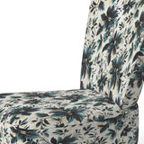 Blue And White Damask Euphony - Bohemian Accent Slipper Chair