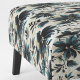 Blue And White Damask Euphony - Bohemian Accent Slipper Chair