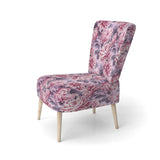 Harmony Pink Peonies Pattern - Upholstered Cottage Accent Chairs