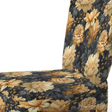 Yellow Hydrangea Flower Damask Dream - Upholstered Bohemian Accent Chairs