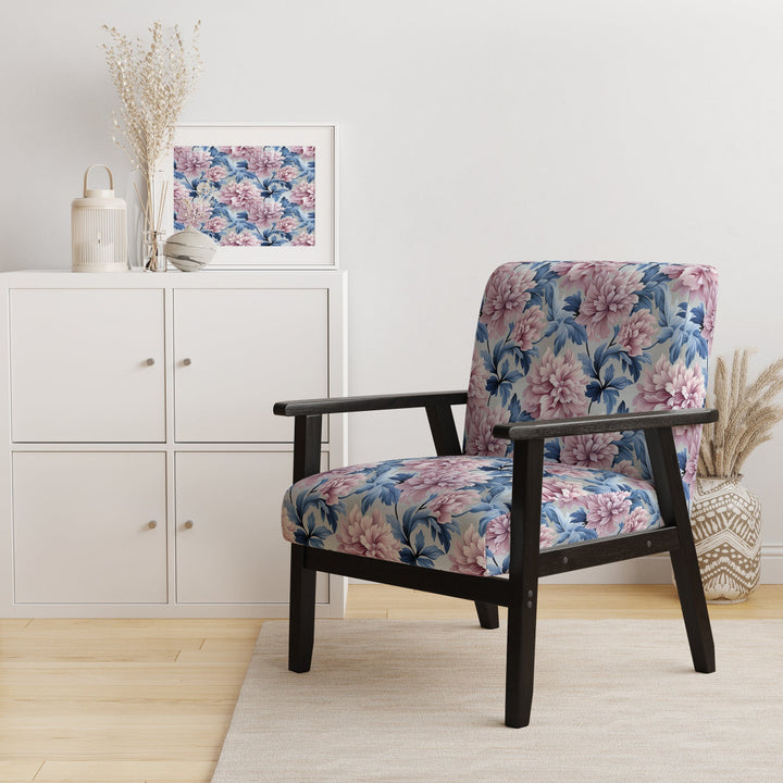 Purple And Pink Royal Damask Treasures - Bohemian Arm Chair