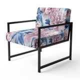 Purple And Pink Royal Damask Treasures - Bohemian Arm Chair