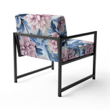 Purple And Pink Royal Damask Treasures - Bohemian Arm Chair