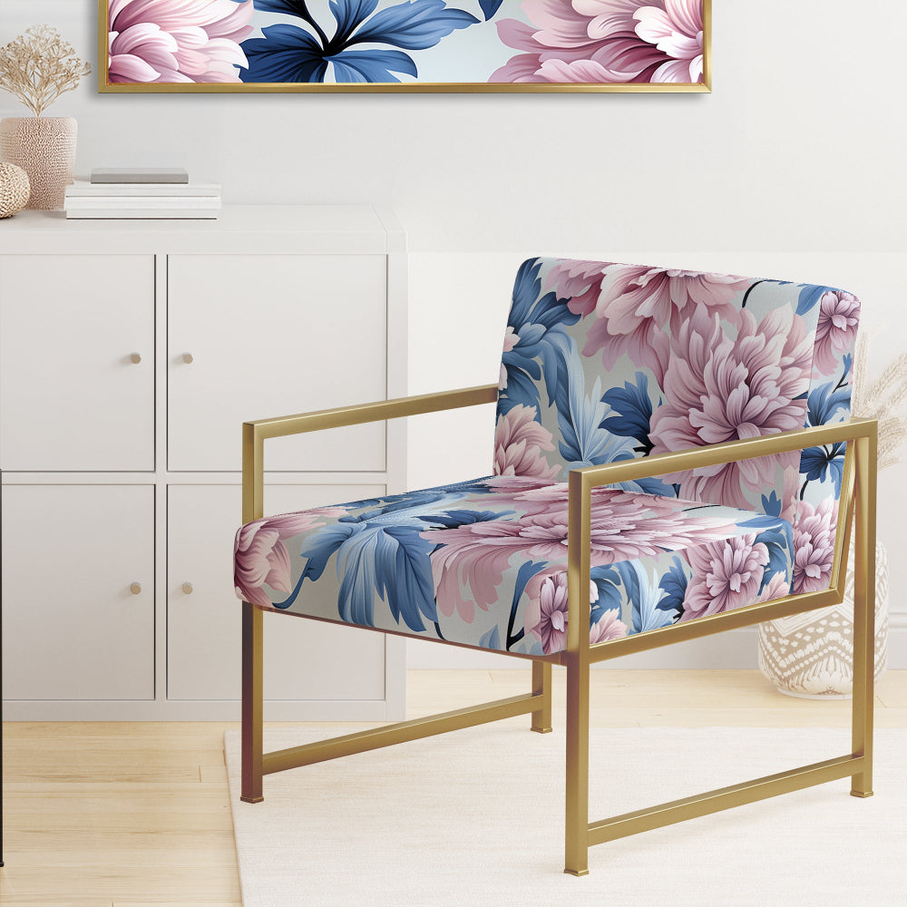 Purple And Pink Royal Damask Treasures - Bohemian Arm Chair