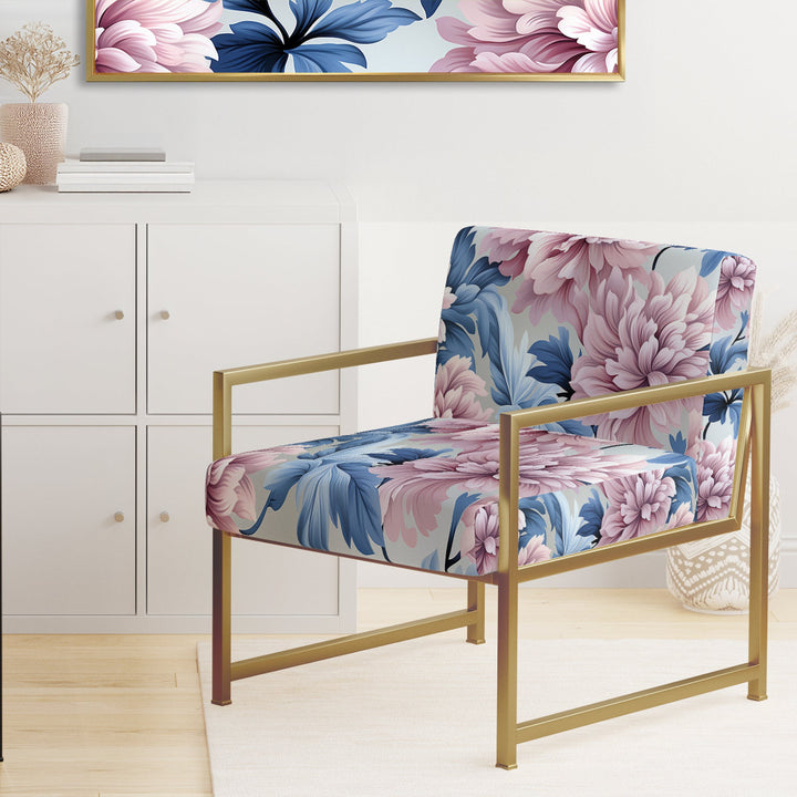 Purple And Pink Royal Damask Treasures - Bohemian Arm Chair