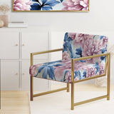 Purple And Pink Royal Damask Treasures - Bohemian Arm Chair