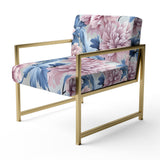 Purple And Pink Royal Damask Treasures - Bohemian Arm Chair