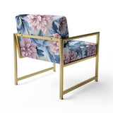 Purple And Pink Royal Damask Treasures - Bohemian Arm Chair