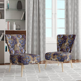 Royal And Purple And Golden Regal Opulence - Cottage Accent Side Chair