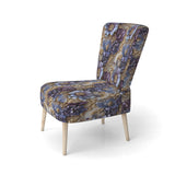 Royal And Purple And Golden Regal Opulence - Cottage Accent Side Chair