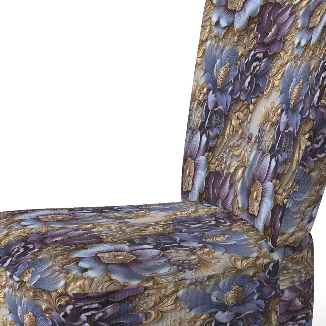 Royal And Purple And Golden Regal Opulence - Cottage Accent Side Chair