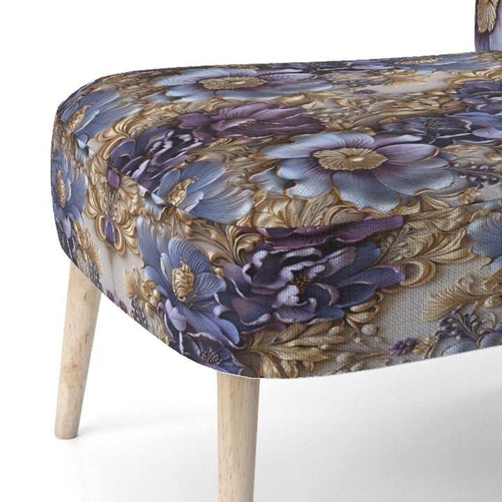 Royal And Purple And Golden Regal Opulence - Cottage Accent Side Chair
