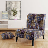 Royal And Purple And Golden Regal Opulence - Cottage Accent Side Chair