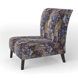 Royal And Purple And Golden Regal Opulence - Cottage Accent Side Chair