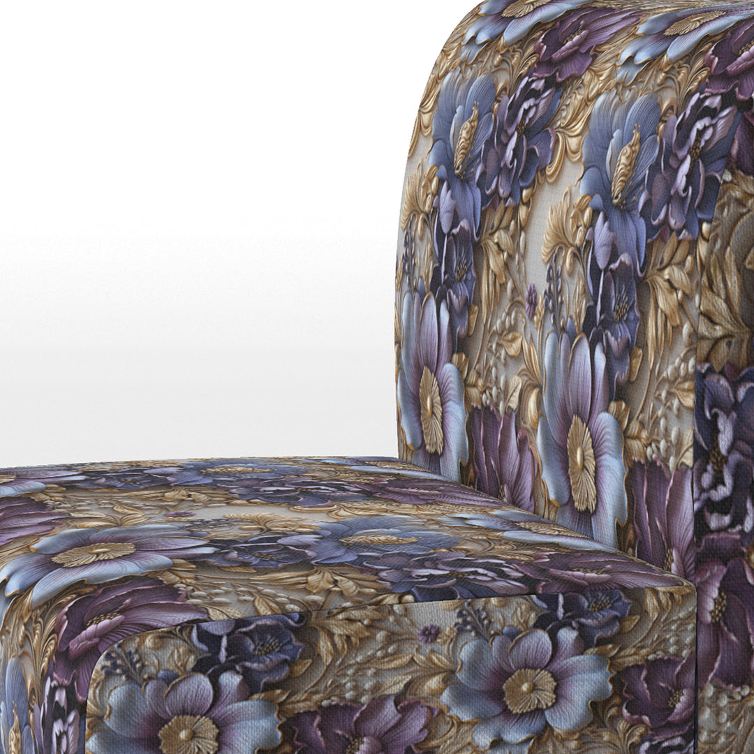 Royal And Purple And Golden Regal Opulence - Cottage Accent Side Chair