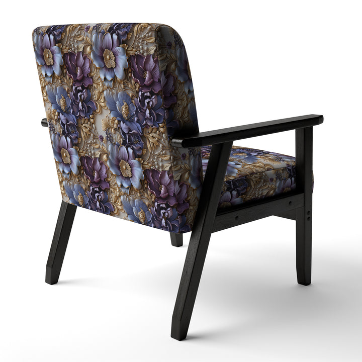 Royal And Purple And Golden Regal Opulence - Cottage Accent Side Chair
