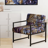 Royal And Purple And Golden Regal Opulence - Cottage Accent Side Chair