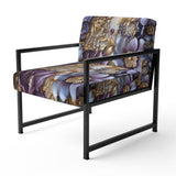 Royal And Purple And Golden Regal Opulence - Cottage Accent Side Chair