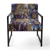 Royal And Purple And Golden Regal Opulence - Cottage Accent Side Chair